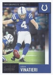 2020 Score Base Set Adam Vinatieri #103 card