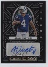 2022 Panini Obsidian Aurora Autos Adam Vinatieri #AA-AVI card