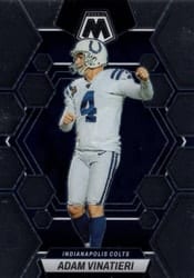 2023 Panini Mosaic Base Set Adam Vinatieri #98 card