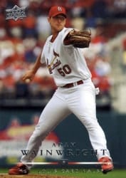 2008 Upper Deck Base Set Adam Wainwright #61 card