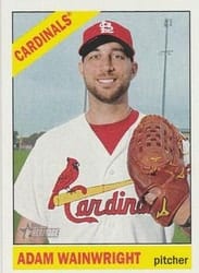 2015 Topps Heritage Base Set Adam Wainwright #483 card