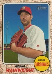 2017 Topps Heritage Base Set Adam Wainwright #100 card
