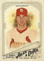 2018 Topps Allen & Ginter Base Set Adam Wainwright #234 card