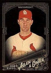 2018 Topps Allen & Ginter X Base Set Adam Wainwright #234 card