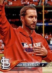 2018 Topps Base Set Adam Wainwright #81 card