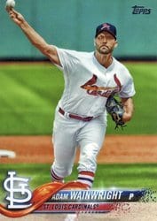 2018 Topps Base Set Adam Wainwright #81 card