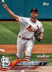 2018 Topps Opening Day Base Set Adam Wainwright #94 card