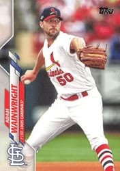 2020 Topps Base Set Adam Wainwright #700 card