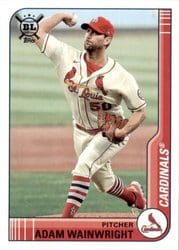 2021 Topps Big League Base Set Adam Wainwright #33 card