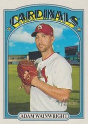 2021 Topps Heritage Base Set Adam Wainwright #6 card