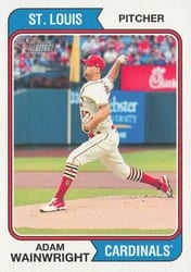 2023 Topps Heritage Base Set Adam Wainwright #175 card