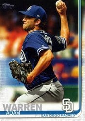 2019 Topps Update Base Set Adam Warren #US138 card