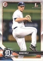 2018 Bowman Draft Base Set Adam Wolf #BD-185 card