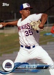 2018 Topps Pro Debut Base Set Adbert Alzolay #70 card