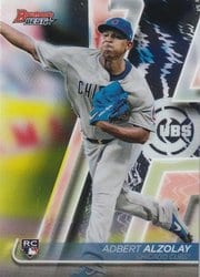 2020 Bowman's Best Base Set Adbert Alzolay #50 card