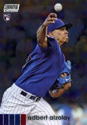 2020 Stadium Club Chrome Base Set Adbert Alzolay #51 card