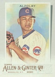 2020 Topps Allen & Ginter Base Set Adbert Alzolay #181 card