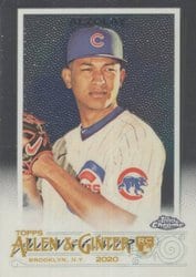 2020 Topps Allen & Ginter Chrome Base Set Adbert Alzolay #181 card
