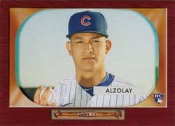 2020 Topps Archives 1955 Bowman Archives Adbert Alzolay #B55-6 card