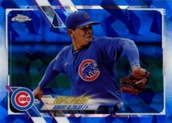 2021 Topps Chrome Sapphire Edition Base Set Adbert Alzolay #658 card