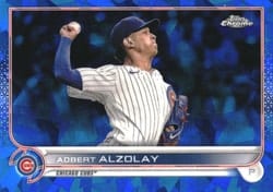 2022 Topps Chrome Sapphire Edition Base Set Adbert Alzolay #476 card