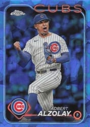 2024 Topps Chrome Sapphire Edition Base Set Adbert Alzolay #129 card