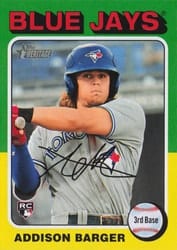 2024 Topps Heritage Base Set Addison Barger #725 card