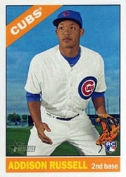 2015 Topps Heritage Base Set Addison Russell #718 card
