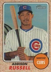 2017 Topps Heritage Base Set Addison Russell #424 card