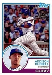 2018 Topps 1983 Topps Baseball 35th Anniversary Addison Russell #83-99 card