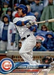 2018 Topps Base Set Addison Russell #384 card