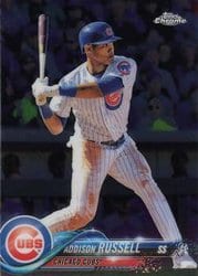 2018 Topps Chrome Base Set Addison Russell #86 card