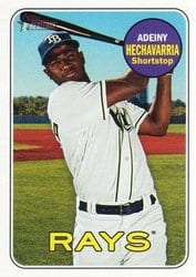 2018 Topps Heritage Base Set Adeiny Hechavarria #552 card