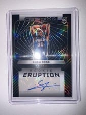 2024-25 Panini Obsidian Rookie Eruption Autographs Adem Bona #REA-ADM card