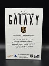 2025-26 SkyBox Metal Universe Championship Galaxy Adin Hill #CG-1 card