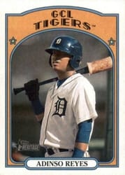 2021 Topps Heritage Minor League Base Set Adinso Reyes #62 card