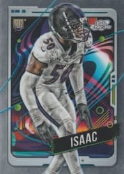 2024 Topps Chrome Cosmic Base Set Adisa Isaac #110 card