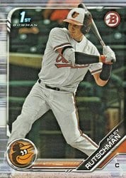 2019 Bowman Draft Base Set Adley Rutschman #BD-1 card