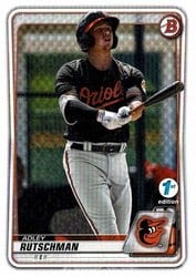 2020 Bowman 1st Edition Base Set Adley Rutschman #BFE-50 card