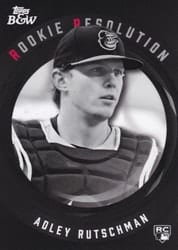 2023 Topps Black & White Rookie Resolution Adley Rutschman #RR1 card
