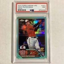 2023 Topps Chrome Adley Rutschman Aqua #1 card
