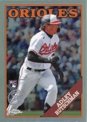 2023 Topps Chrome Update 1988 Topps Baseball Adley Rutschman #88CU-19 card
