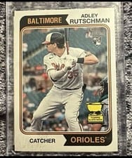 2023 Topps Heritage Adley Rutschman Name Position Swap Variation #7 card
