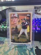 2023 Topps x Bob Ross: The Joy of Baseball Budding Talents Adley Rutschman #BT-1 card