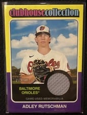 2024 Topps Heritage Clubhouse Collection Relic Adley Rutschman #CCR-AR card