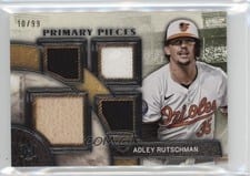 2025 Topps Museum Collection Single Player Primary Pieces Quad Relics Adley Rutschman #SPPQ-ARU card