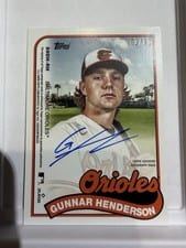 Adley Rutschman / Gunnar Henderson 2023 Topps Archives 1989 Doubleheaders Dual Autographs card