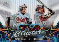 2023 Topps Cosmic Chrome Star Clusters Adley Rutschman / Gunnar Henderson #SC-4 card
