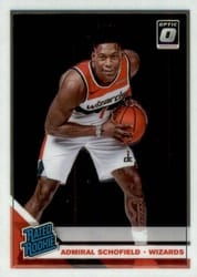 2019-20 Donruss Optic Base Set Admiral Schofield #187 card