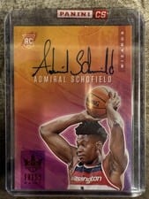 2019 Panini Court Kings Fresh Paint Autographs Admiral Schofield Ruby #FP-ASC card